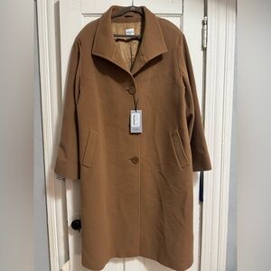 NWT Cinzia Rocco Tan Wool Coat
